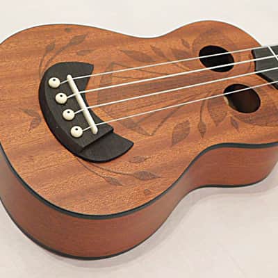 Stagg Tiki series soprano ukulele with sapele top and Gig Bag 2018 OH finish image 3