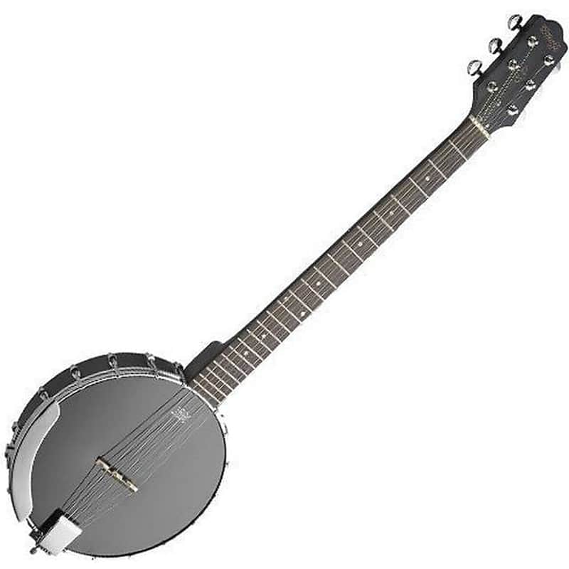 Stagg BJW-OPEN 6 Open Back Mahogany Body 6-String Banjo Guitar w/Guitar Headstock image 1