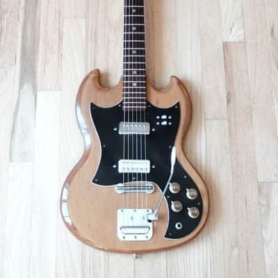 1960s Lyle SG Vintage Electric Guitar Japan Univox Coily Pickups Matsumoku w/gb image 2