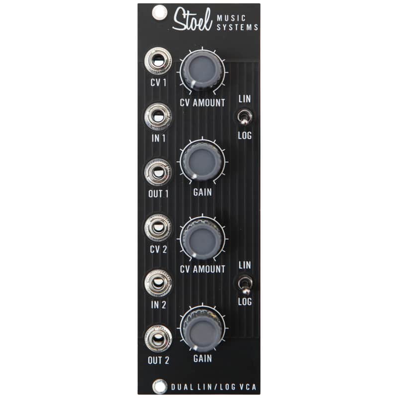 Stoel Music Systems Dual Lin/Log VCA, Dark Mode - Black image 1