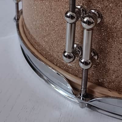 Unique Vintage Snare 14" x 5" Tromsa beech shell re rings / all new hardware Jazz 60s - Sparkle image 2