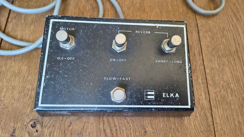 Elka Elkatone 610 Footswitch for Leslie & Reverb, AS IS, Broken imagen 1