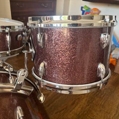 Gretsch 60’s Progressive Jazz Burgundy Sparkle Drum Set image 4