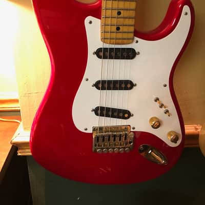 Schecter 1984 Dream Machine Type Stratocaster 1984 Aged Candy Apple Red image 2