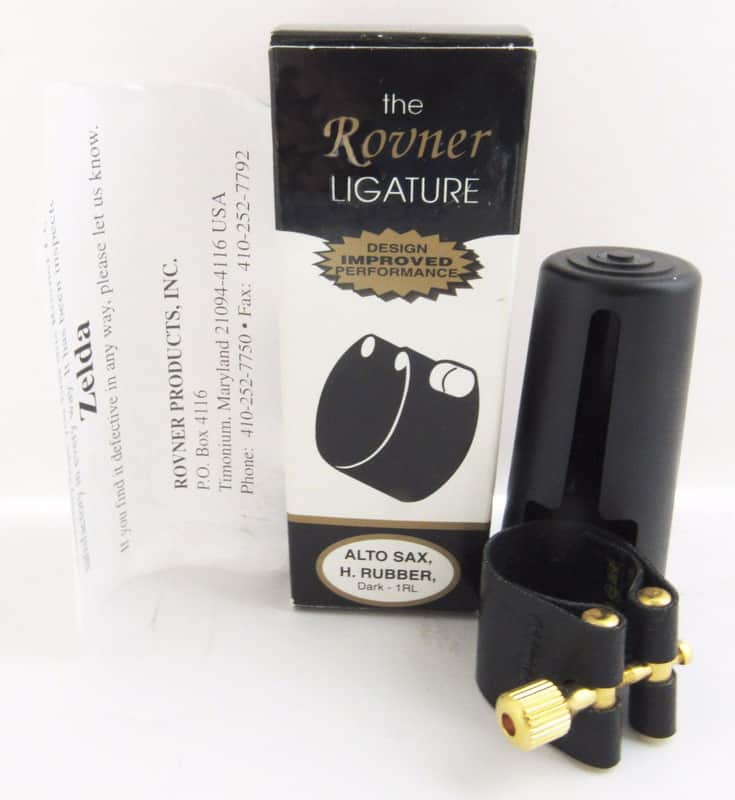 Rovner 1RL Hard Rubber Alto Sax Ligature image 1