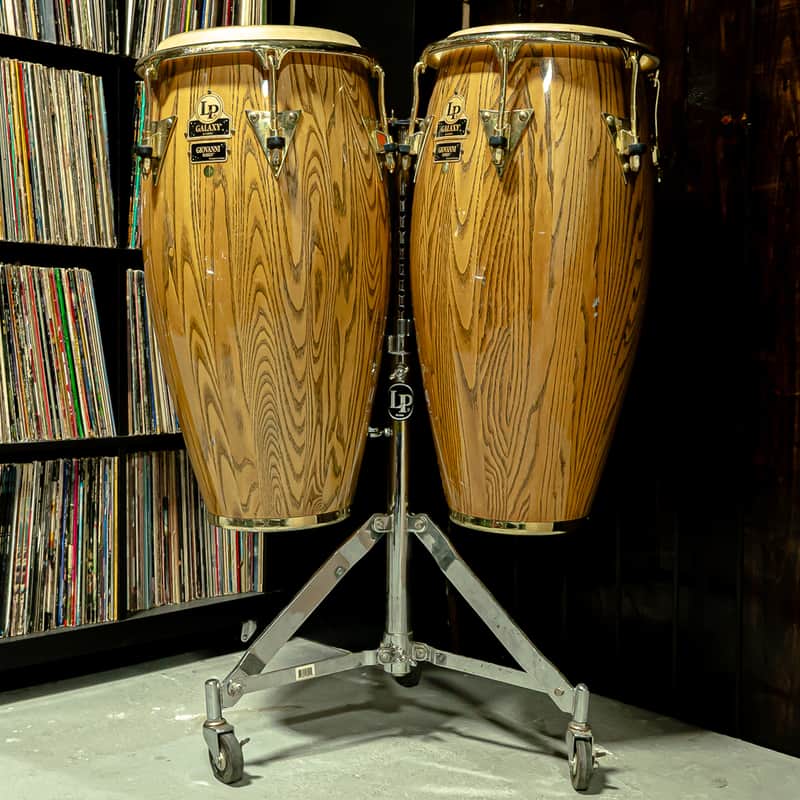 LP Galaxy Giovanni Signature Series Congas with Stand – 11" & 12" image 1