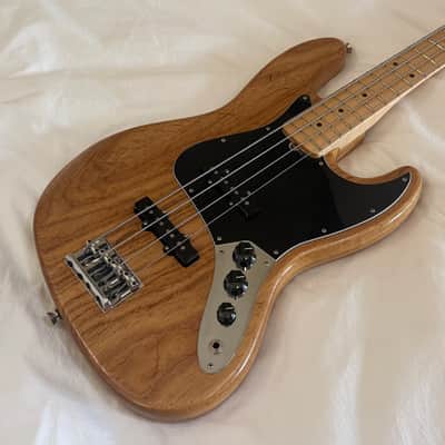 2018 Fender Limited Edition Roasted Ash American Professional Jazz Bass with Maple Fretboard - Natural - Free Pro Setup image 1