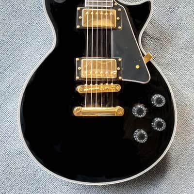 FIREFLY Electric Guitar FFLP * Black Elite Model w/Gold Hardware * Fire Fly LP Style image 1
