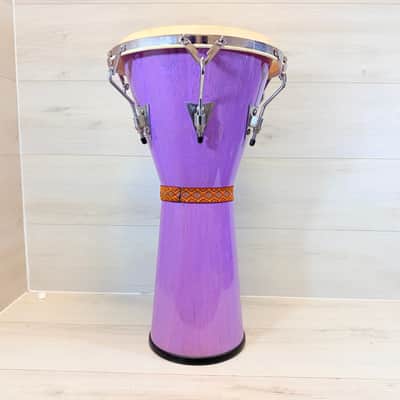 Latin Percussion Aspire Purple Djembe Hand Drum 12" Natural Head World Percussion image 5