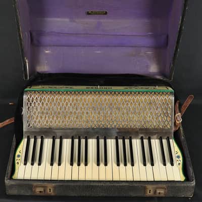 Vintage Hohner Tango IV Piano Accordion Pearl Red w/ Case Made in Germany image 1
