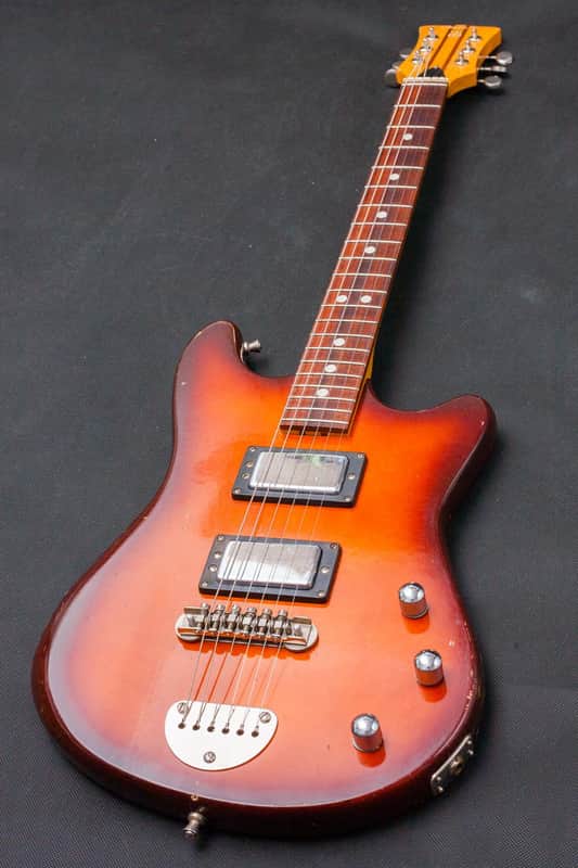 Vintage DEFIL Tosca 1987 Tobacco Sunburst Jaguar Shape image 1