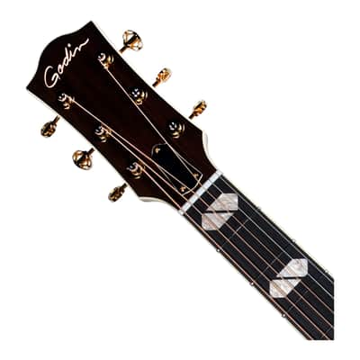 Godin Connaisseur MJ Acoustic-Electric Guitar - Natural w/Case image 4