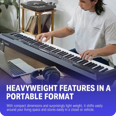 Donner DEP-20 Digital Piano Keyboard 88 Weighted Key With Pedal 128 Polyphony image 3