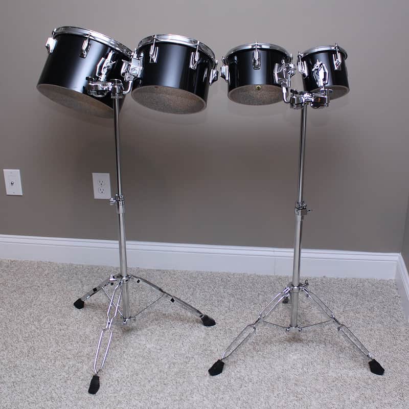 VINTAGE TAMA IMPERIALSTAR CONCERT TOMS COMPLETE WITH NEW STANDS