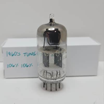Vintage 1960's Tung-Sol 12AT7 Tube *TESTS NOS* 106% 106% ECC81 image 1