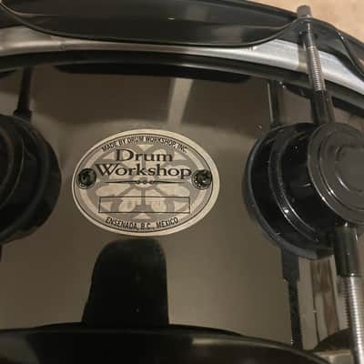 DW 5.5x14" Black Nickel Over Brass Snare Drum image 1