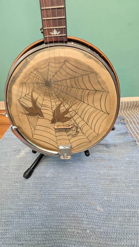 1920's Lange Paramount Style B Tenor Banjo with case image 1
