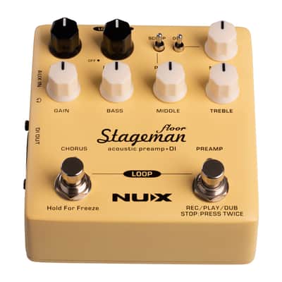 NuX Stageman Floor Acoustic Pre-Amp Pedal w/ 60-Second Looper image 6