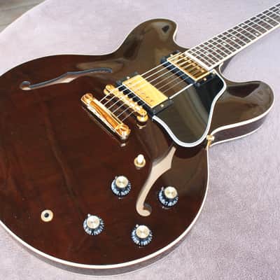 Gibson Custom ES-335 Dot Figured Transparent Brown/Gold 2010 Memphis image 15