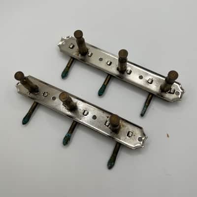 Vintage 1953-1956 Kluson Deluxe No-Line 3x3 Strip Tuners without Buttons / Gibson Martin Harmony / Restoration Station image 3