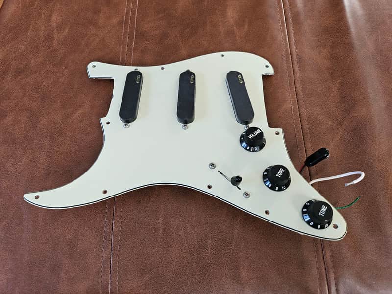 Left-Handed EMG SA Loaded Strat Pickguard - Solderless / Tested image 1