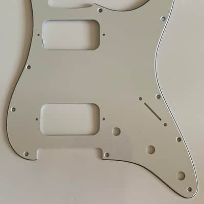New 3 Ply White Fits Fender Double Fat HH Stratocaster Humbucker Guitar Pickguard image 1