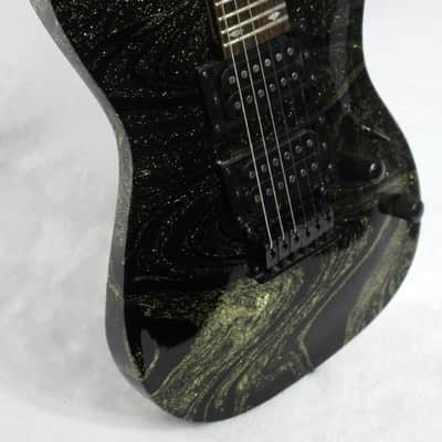 Custom Swirl Painted Laguna LE-50 (Short Scale) Electric Guitar image 2
