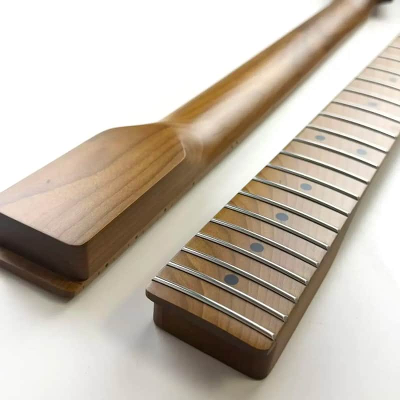 Custom Roasted Maple Wood Guitar Tele Style Neck, 22 Frets image 1