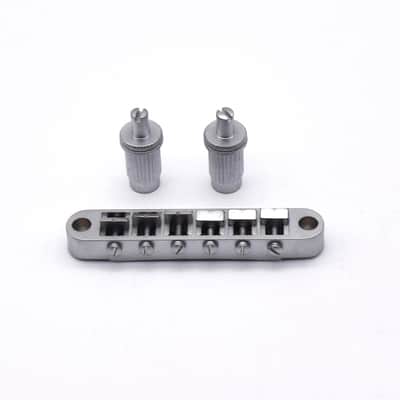 KD by AxLabs Tune-O-Matic Bridge & Stop Tailpiece - Satin Chrome image 1