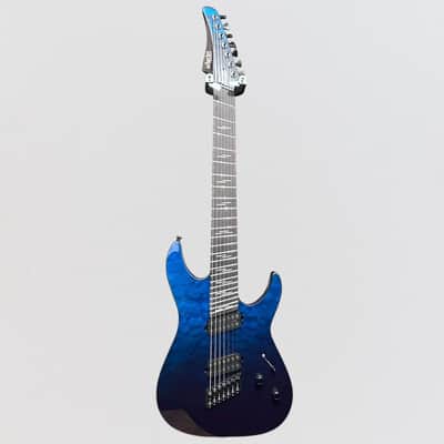 Schecter Reaper-7 Elite Multiscale 7 String Electric Guitar - Deep Ocean Blue image 10