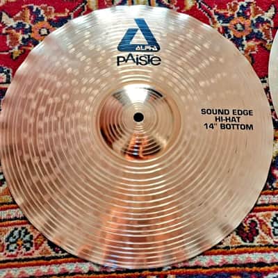Paiste Alpha Sound Edge 14" Hi Hat Cymbals image 4