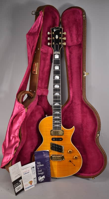 1995 Gibson Nighthawk Custom CST-3 Transparent Amber w/OHSC image 1