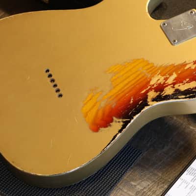 Unplayed! 2021 Fender Custom Shop Imperial Arc '72 Masterbuilt Paul Waller Thinline Telecaster Electric Guitar Gold over Sunburst + COA OHSC image 18