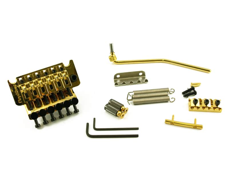 Floyd Rose Original Tremolo With R2 Locking Nut, GOLD - MADE IN GERMANY image 1