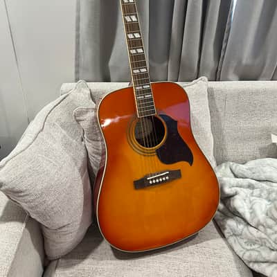 Epiphone Hummingbird Artist FC 2014 - Faded Cherry Sunburst image 3