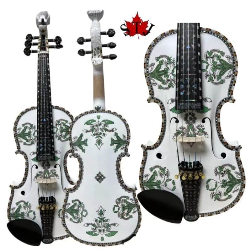 Deluxe fancy Norwegian fiddle 5strings violin 4/4 of professional concert image 1