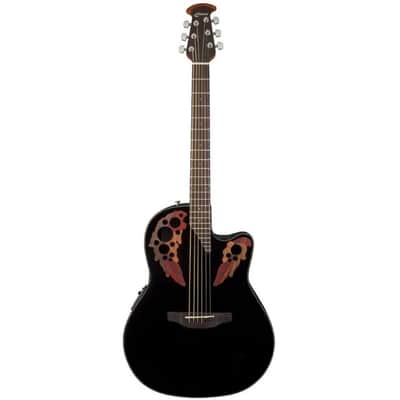 Ovation Ovation CE44-5 Celebrity Elite Series Acoustic/Electric Guitar (Black) image 2