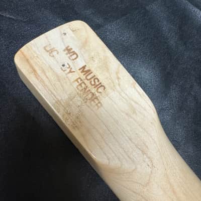 WD Fender Licensed Strat Neck Maple Fingerboard 21 Frets Routed for FR Locking Nut image 8