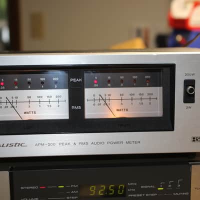 Restored Realistic APM-200 Peak & RMS Power Meter (4) image 9