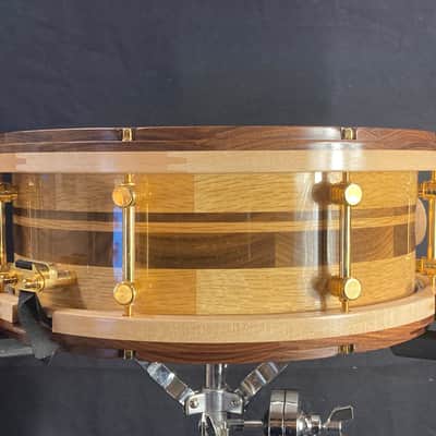 Pro-Mark / Stanbridge - Limited Edition 5.5x14" Japanese White Oak & Walnut Snare Drum (#8 of 50 in 5.5") 2007 image 22