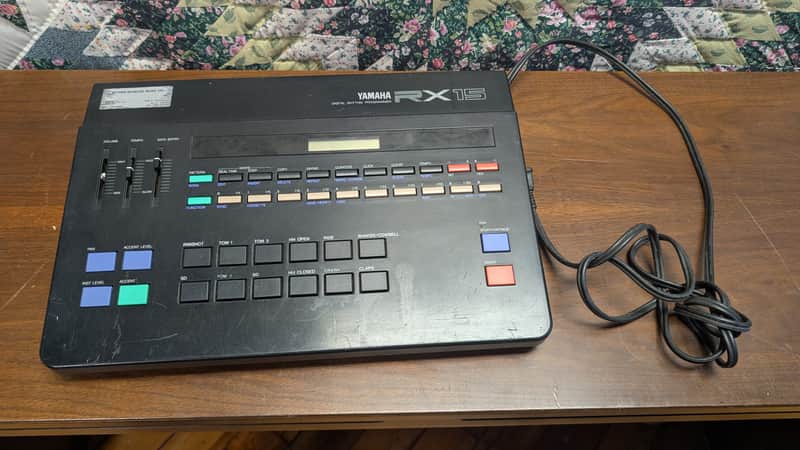 Yamaha RX15 Digital Rhythm Programmer 1980s - Black image 1
