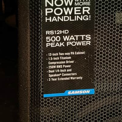 Samson Resound HD RS12HD 500W 12" Single Speaker/Monitor image 6