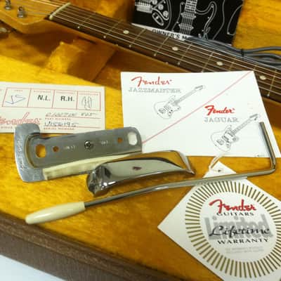 Fender Jaguar (USA) Olympic White w/ Spitfire Tortoise image 17