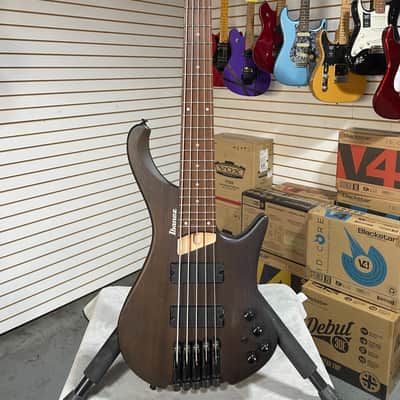 Ibanez Bass Workshop EHB605 Electric Bass Guitar - Walnut Flat & PLEK*D #857 image 5