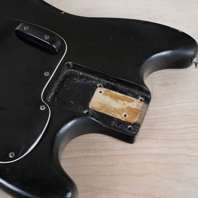 Fender Musicmaster Bass 1977 Black Vintage USA w/ Gig Bag image 17
