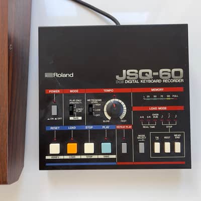 Roland Juno-60 61-Key Polyphonic Synthesizer 1983 - Black with JSQ-60 sequencer image 3