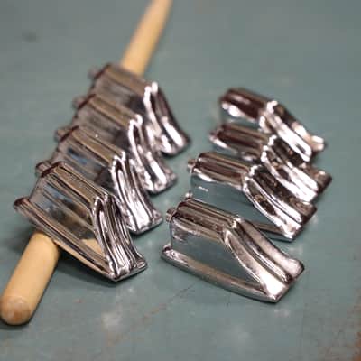 Vintage Rogers Beavertail Tom Lug, Fullerton Era 609322 Earlier Version, Set of 8 image 5