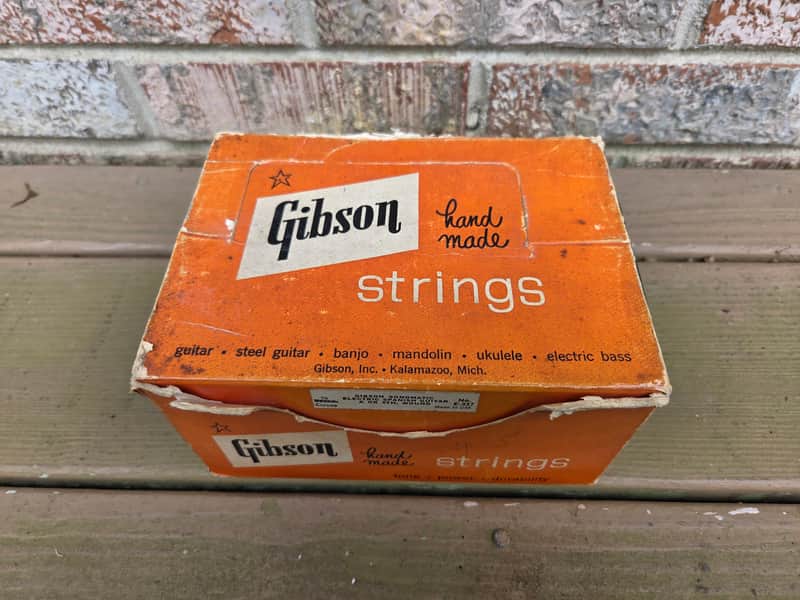 Vintage 1960's Gibson Guitar String Counter Top Display Box w/ String Boxes, Strings! image 1