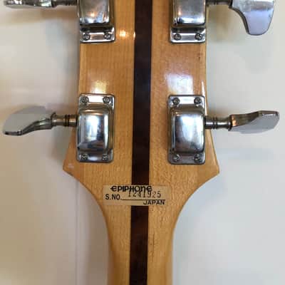 1970 Epiphone ET-288N Neck-thru MIJ Bass with Hardshell Case EXC+ Condition image 10