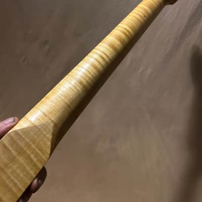 Ferocious Flame Maple Strat Guitar Neck Fits Fender & Warmoth image 14